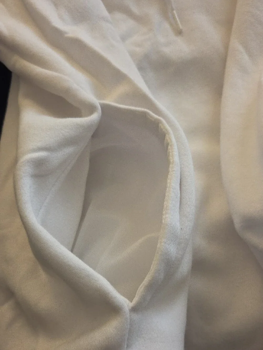 Adidas Mens White And Black Hoodie